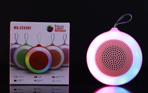 PARLANTE BLUETOOTH C/LUZ RGB MS-2232BT
