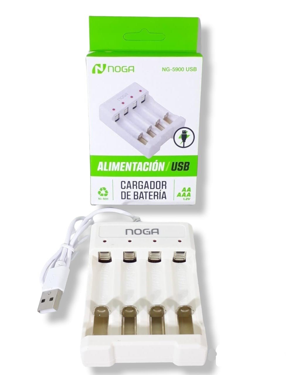 CARGADOR DE BATERIA NOGA X4 AA + AAA NG-5900