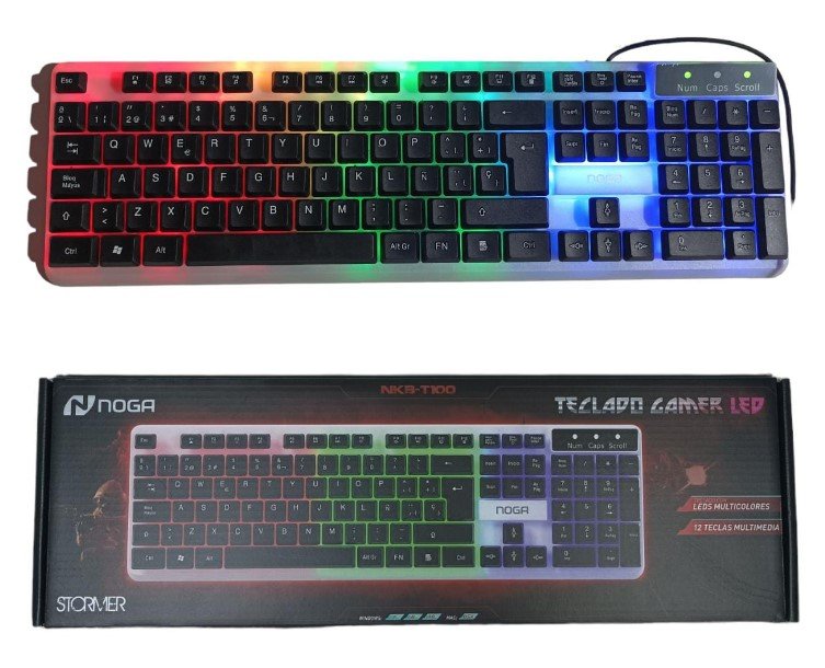 TECLADO GAMER OFFICE RETROILUMINADO NKB-T100