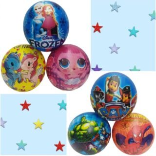 PELOTA DE GOMA DE COLORES PERSONAJES         P-50/PLGM