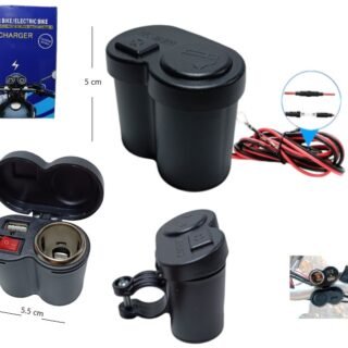 CARGADOR PARA MOTO ENCENDEDOR C/USB 12V P716KA