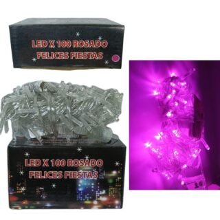 LUZ DE NAVIDAD COLOR ROSA LED ARROZ POL8