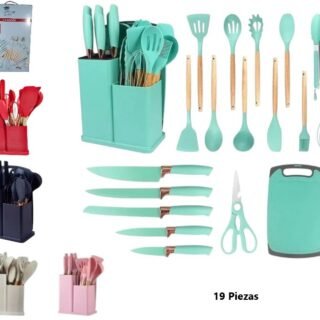 KIT DE UTENSILIOS DE COCINA 19PCS GN-0084 SRM-126