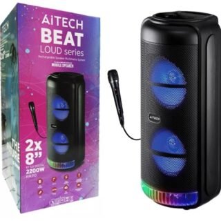 PARLANTE AITECH BEAT 2 x 8" 2000W C/ MICROFONO SP030328
