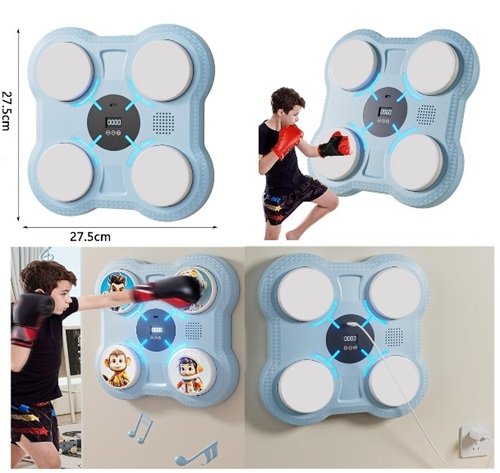 MAQUINA DE BOXEO INFANTIL RECARGABLE C/SONIDO-LUZ STC-19