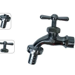 CANILLA PARA MANGUERA / PICO 1/2 CROMO          TD2040
