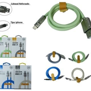 CABLE IPHONE TIME PUNTA DE METAL REFORZADO          TMCB-6306