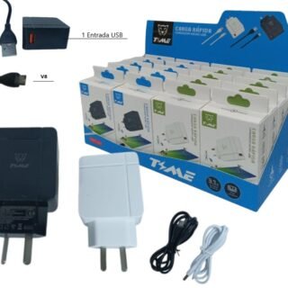 CARGADOR V8 3.1 TIME CABLE DESMONTABLE X UNDS TMCC327