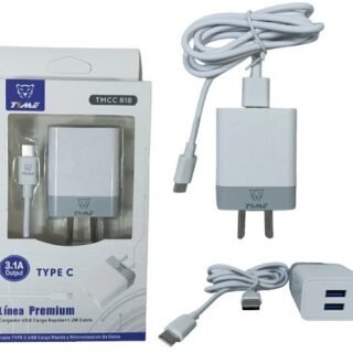 CARGADOR TIME 3.1 TIPO C 2USB TMCC818