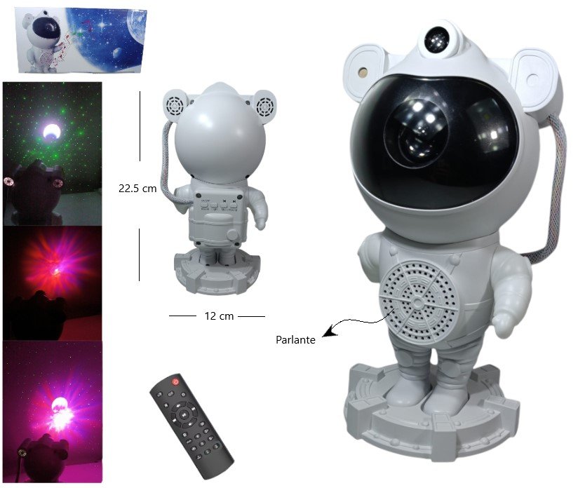 B-21014 PROYECTOR ASTRONAUTA PARLANTE/BT