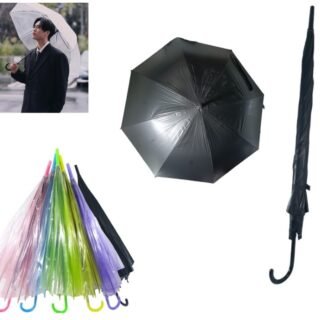 PARAGUA TRANSPARENTE PLASTICO COLORES Y NEGRO          U011/VR05