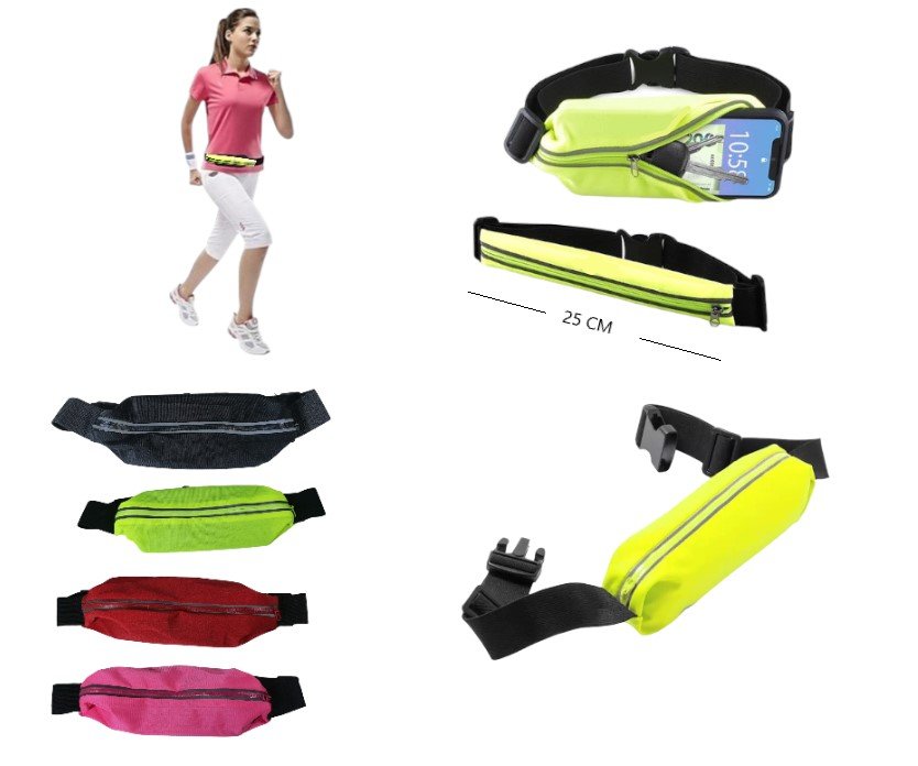 FUNDA RIÑONERA SPORT SOLO NEGRO YD030