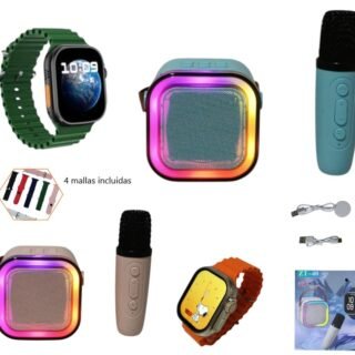 SET DE PARLANTE K12 C/ 1 MICROFONO Y RELOJ SMART          ZT-40