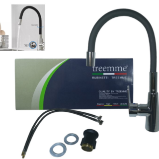 GRIFERIA FLEXIBLE NEGRA MONOCOMANDO            ARG-9110