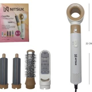SET DE CEPILLO MOLDEADOR 5 EN 1 1200W NITSUK CPO-4