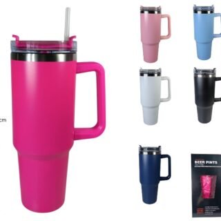 VASO TERMICO (BLANCO Y NEGRO) 1000ML MELECH-110