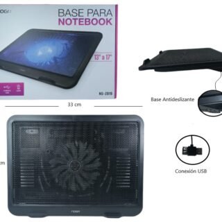 BASE PARA NOTEBOOK 13/17PLG COLLER USB LED           NG-Z019