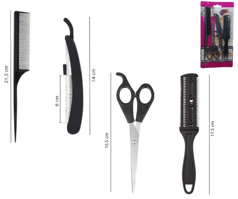 KIT DE TIJERA PELUQUERIA P421