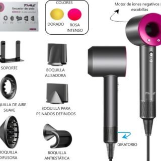 SECADOR DE PELO CON ACCSESORIOS 1600W            S-113111