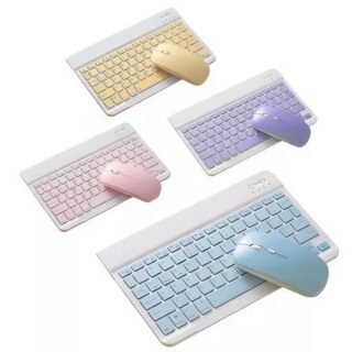 COMBO TECLADO MINI BLUETOOTH COLOR PASTELES WRK-50