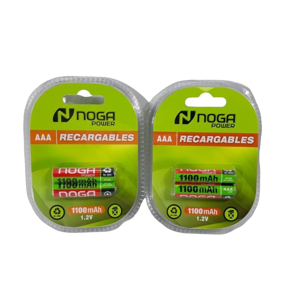 PILAS AAA BLISTER RECARGABLE NOGA 1100MAH 0753
