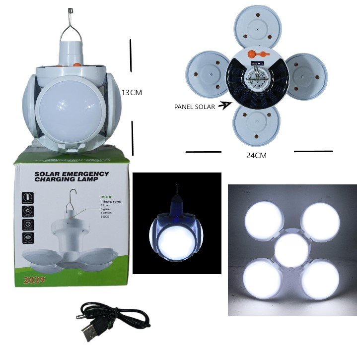 LAMPARA CAMPING SOLAR RECARGABLE JP8801 B005/QMX-2029