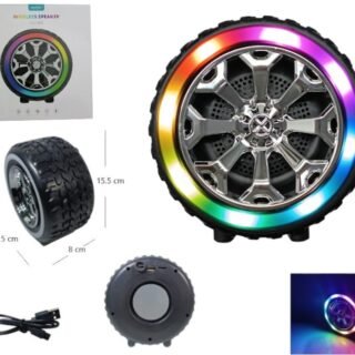 PARLANTE RUEDA BT/FM/USB CON LUZ