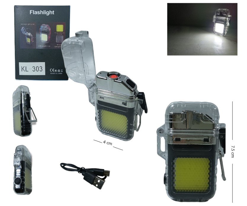 LINTERNA LED RECARGABLE FLASH C/ENCENDEDOR SDT-1 KL-303