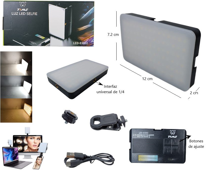 LUZ LED SELFIE FRIO/CALIDO LED-83002