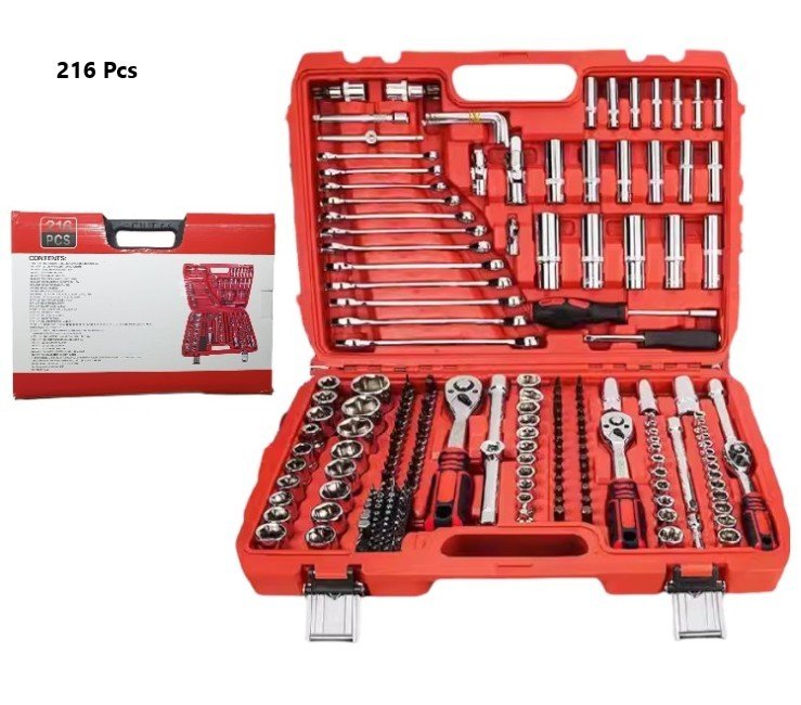 SET DE LLAVE TUBO 216PCS 130T07