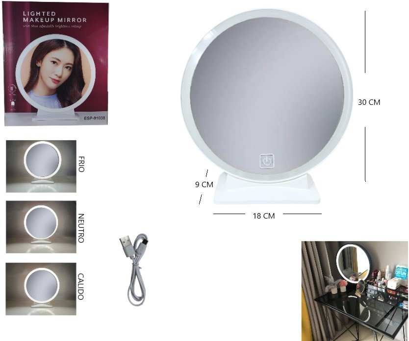 ESPEJO LED GRANDE ESP-91038
