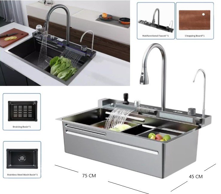 BACHA DE COCINA INTELIGENTE F7545