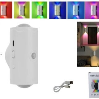 LED DE PARED BIDIRECCIONAL RGB CON SENSOR IMANTADA          LED-83055