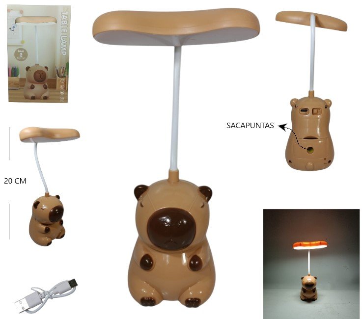 VELADOR CAPYBARA CON SACAPUNTAS LED-83065