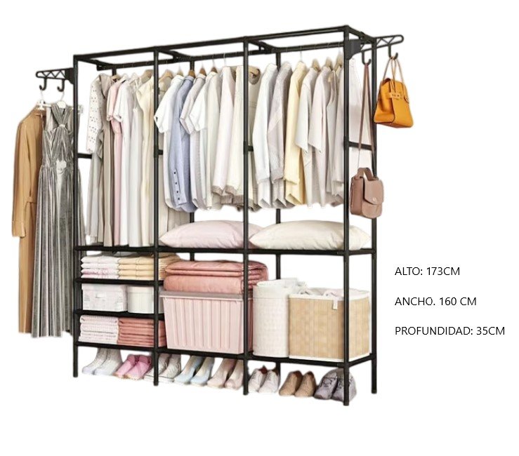 ROPERO ORGNIZADOR PERCHERO NF-6602-3