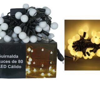GUIRNALDA LUCES 80 LED CALIDA              POL-31