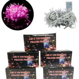 LUZ DE NAVIDAD LED x 100 LUCES VIOLETA           POL-9
