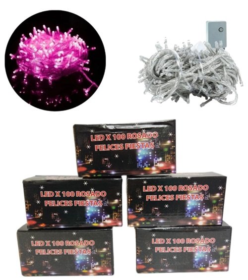 LUZ DE NAVIDAD LED x 100 LUCES VIOLETA POL-9