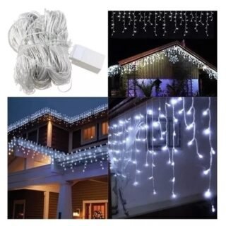 CORTINA LLUVIA LUZ BLANCA 3MTS X 60CM                 POL17-B