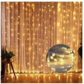 CORTINA DE LUZ CALIDA 3MTS X 3MTS            POL21