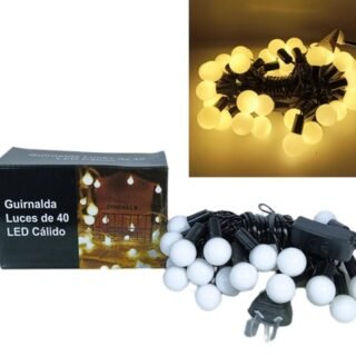 GUIRNALDA LUCES 40 LED 5METROS CÁLIDA              POL23