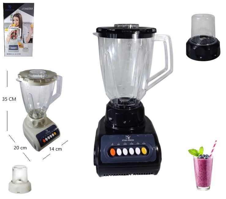 LICUADORA RETRO STAR VISION 250W (VASO ACRILICO) SV-D703