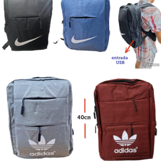 MOCHILA PORTA NOTEBOOK + USB, 4 COLORES                99133