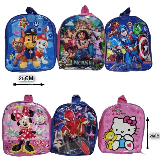 MOCHILA INFANTIL 3D 12″ varios personajes AJ-121
