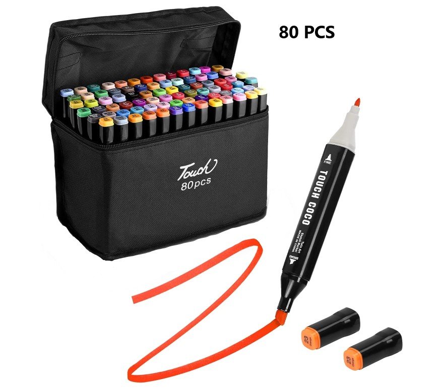 MARCADORES DOBLE PUNTA X80 PCS