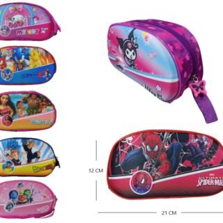 CARTUCHERA ESCOLAR 3D PERSONAJES P-240