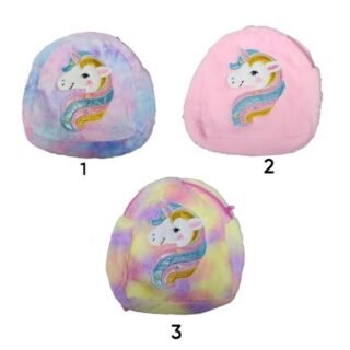 MOCHILA UNICORNIO PELUCHE 32CM x 30CM             SF-0030