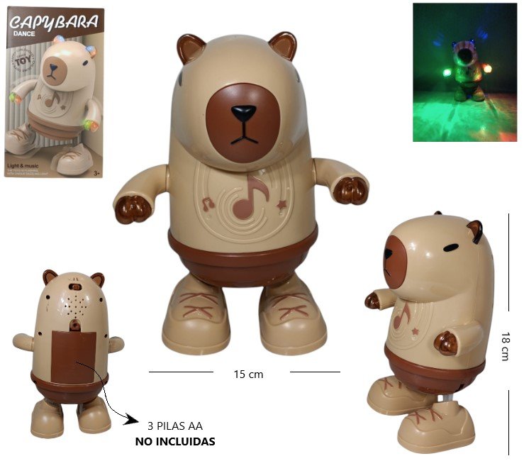 JUGUETE CAPYBARA BAILARIN/CANTA WT-12 8899-302