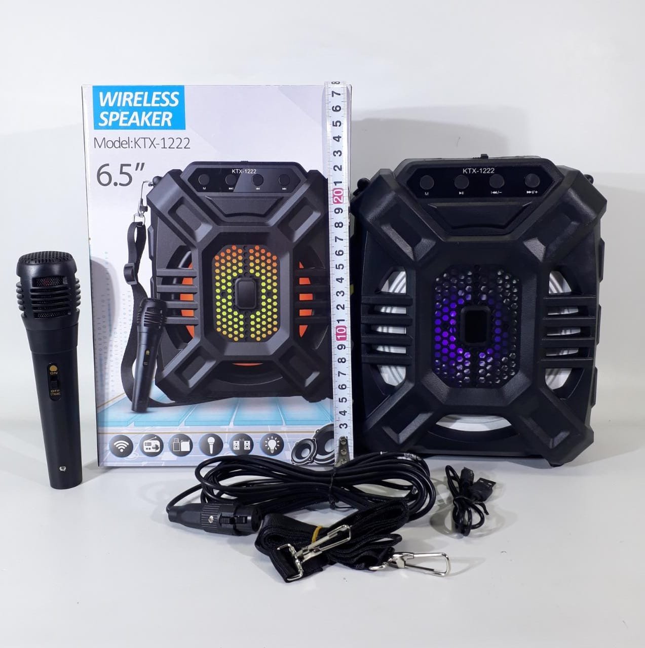GTS-1222 PARLANTE BT /FM USB C/MICROFONO KTX-1222