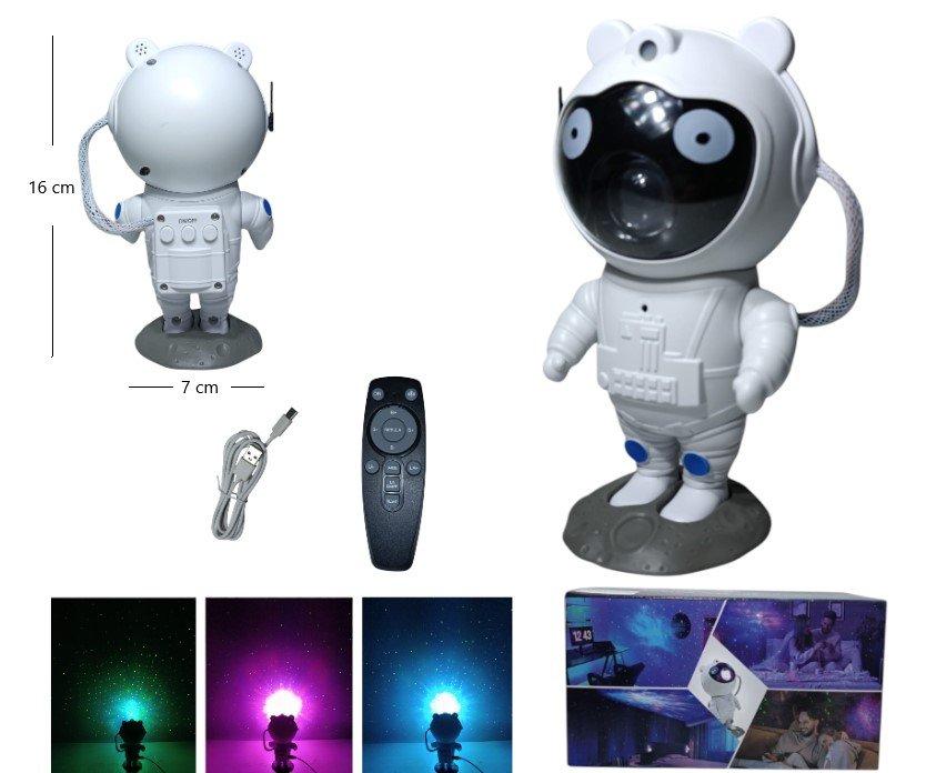 LED-83041 PROYECTOR ASTRONAUTA GALAXIA LASER LED-83037